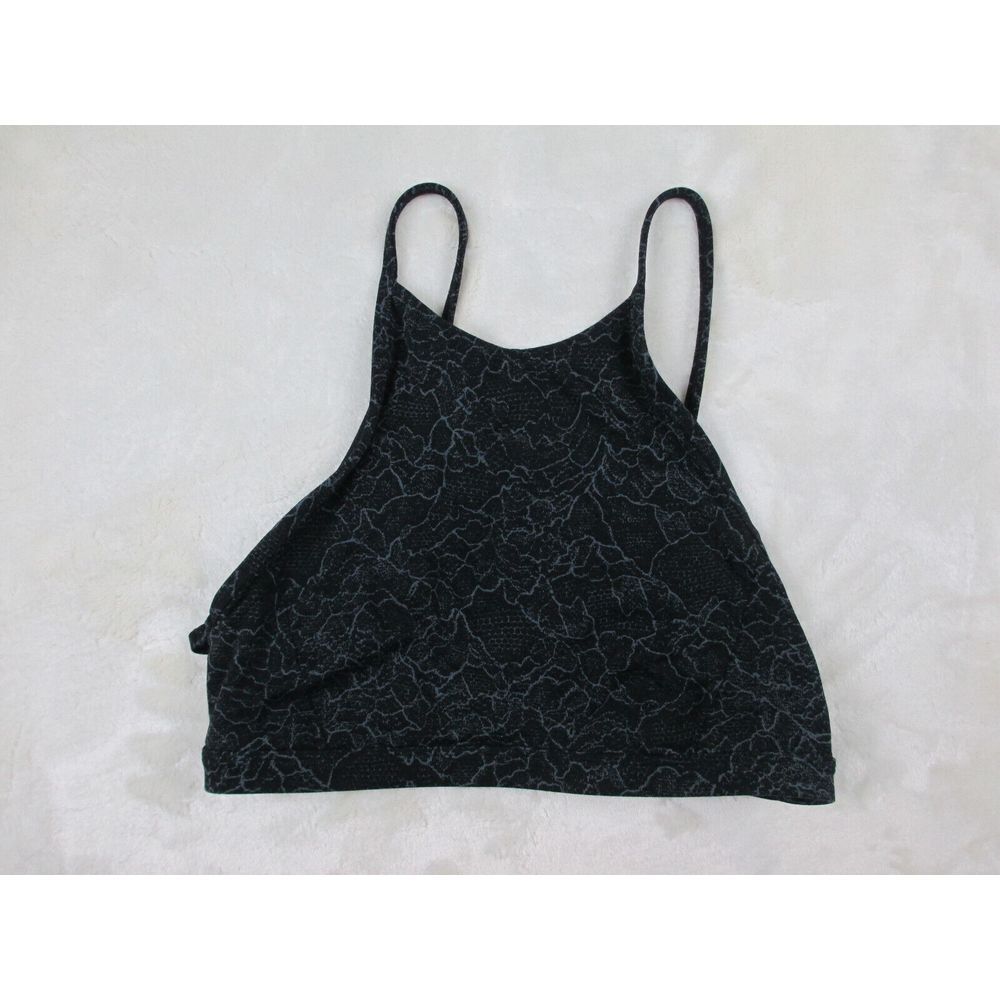 Lululemon‎ Sports Bra Womens 6 Black Twist & Reach Lacescape Athleisure Ladies